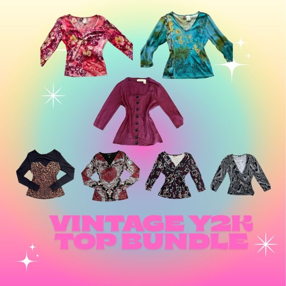 Vintage Y2k Tops Bundle ! < 3 - Picture 1 of 9